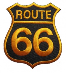 Route 66 Embroidery Patch