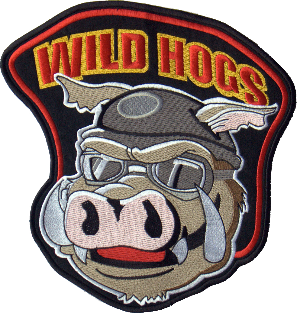 Wild Hogs Embroidery Patch