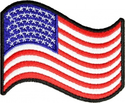 American Flag Embroidered Patch