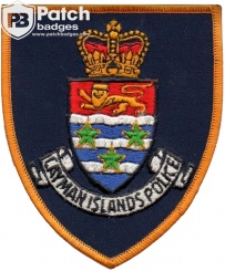 Cayman Islands Machine Embroidery Police Patch