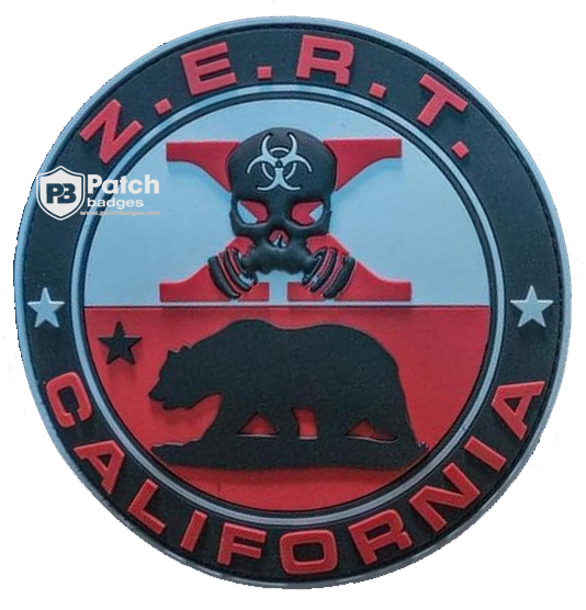 California Skull PVC Rubber Patch