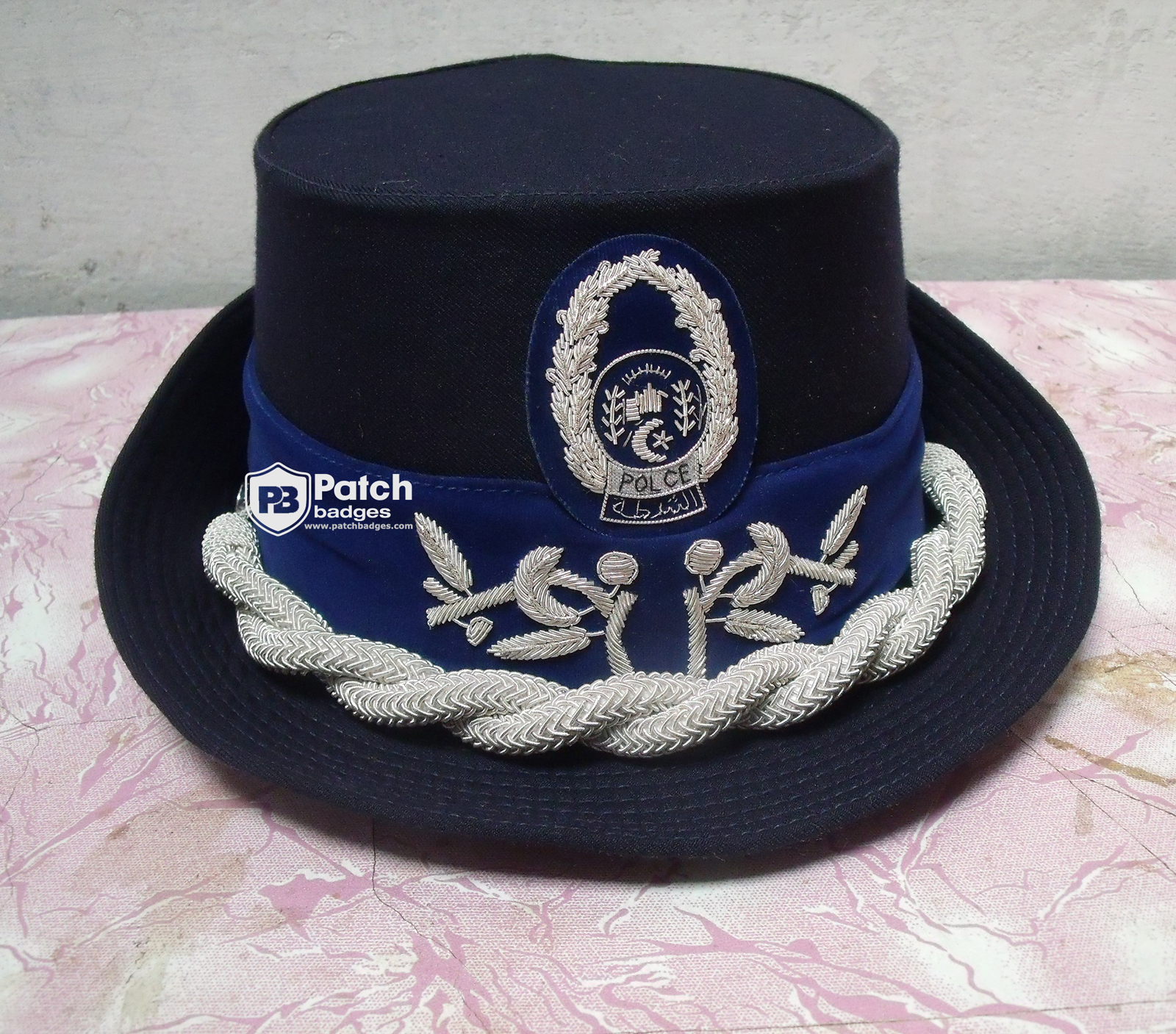 Police Embroidery Hat – Custom Badge Uniform Cap