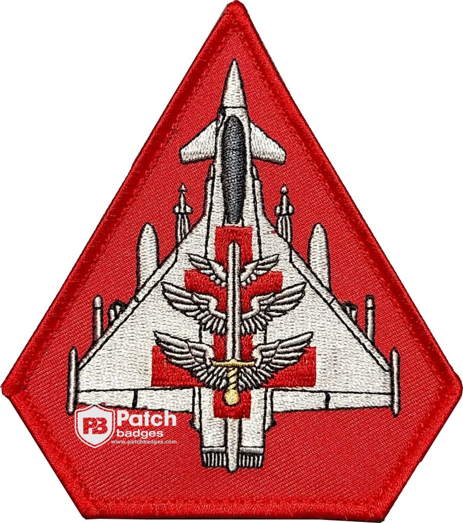RAF Typhoon Squadron Embroidery Patch: Custom Uniform Badge