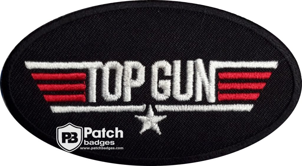 Top Gun Style Embroidered Patch: Custom Pilot Badge