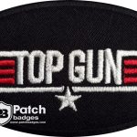 Top Gun Style Embroidered Patch: Custom Pilot Badge