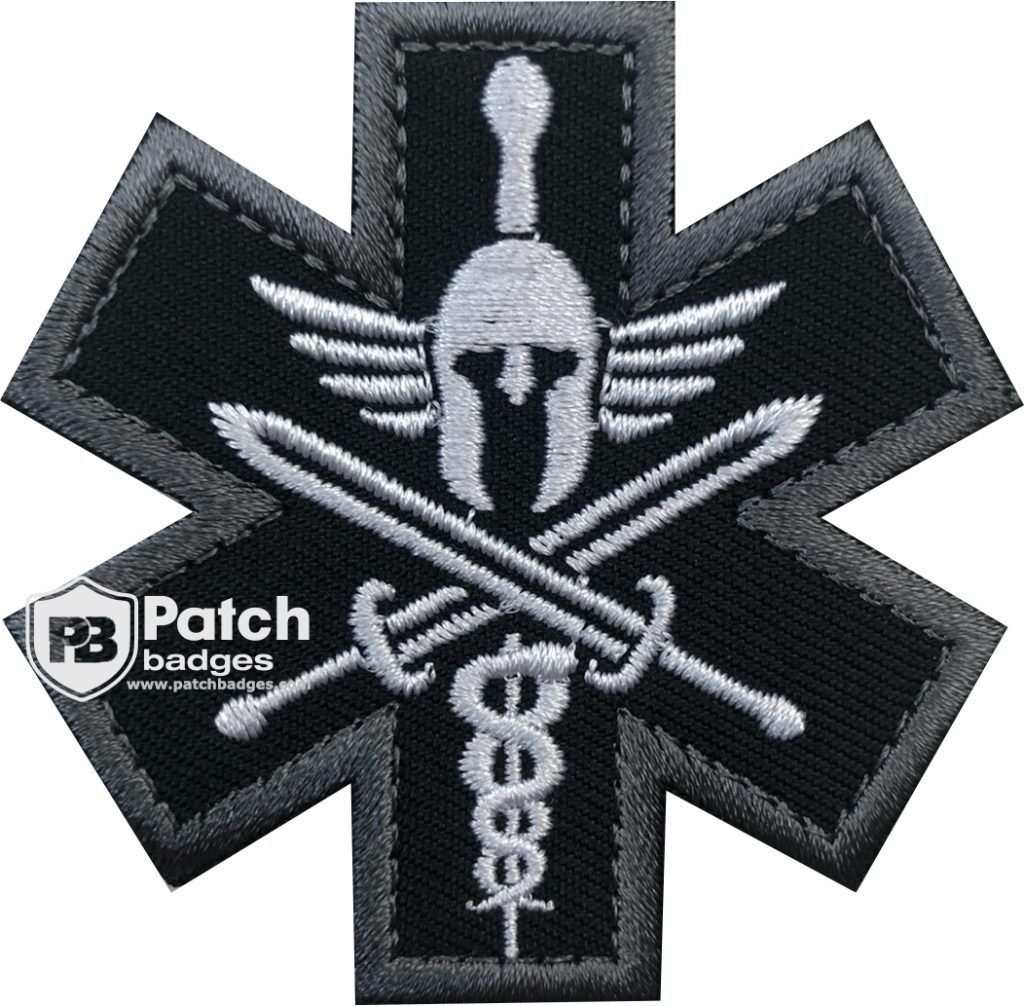 Paramedic EMT Star Embroidery Patch – Custom Medical Badge
