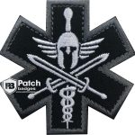 Paramedic EMT Star Embroidery Patch – Custom Medical Badge