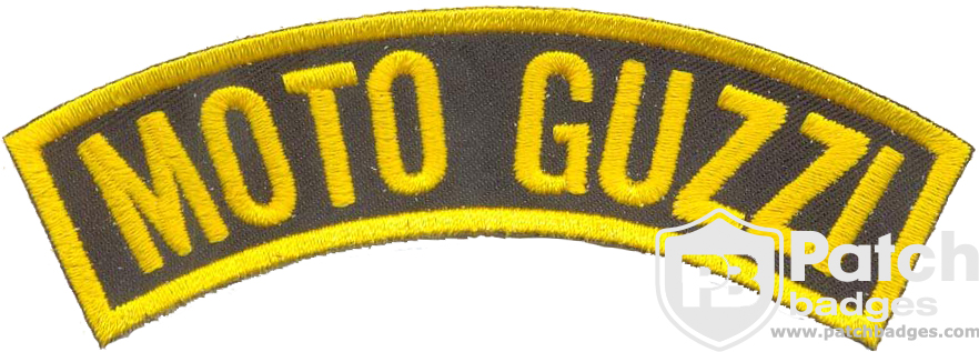 Moto Guzzi Embroidered Name Patch – Custom Iron-On Badge