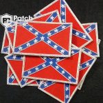 Bullion Wire Hand Embroidery Flag Patch: Custom Badge