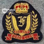 FOADS Club Bullion Wire Hand Embroidery Badge
