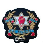 Ulster Style Bullion Wire Hand Embroidery Badge