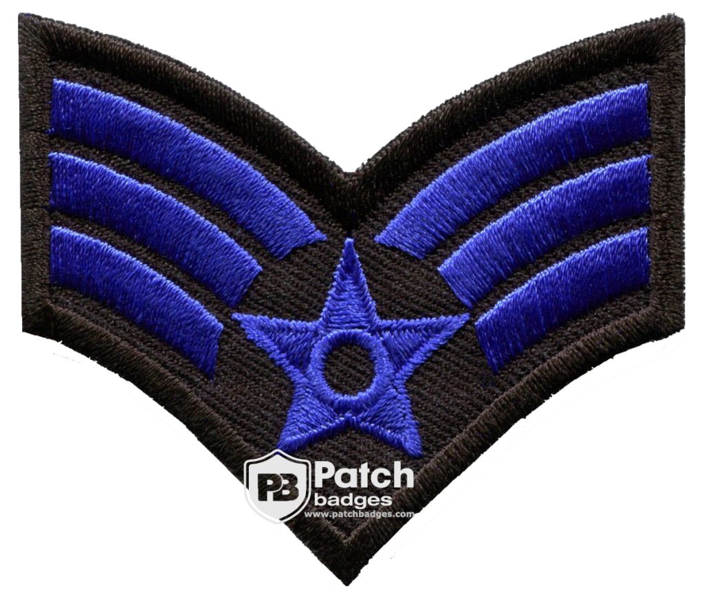 Embroidered Rank Patch – Custom Uniform Badge