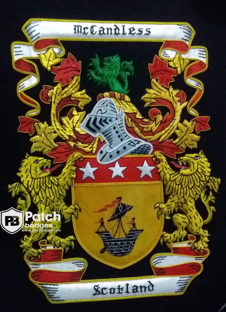 Create McCandless Scotland Crest Patch – Custom Embroidery