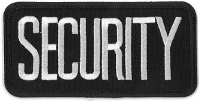 Security Embroidery Patch – Custom Velcro Uniform Badge