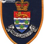 Cayman Islands Machine Embroidery Police Patch
