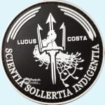 Scientia Sollertia Indigentia Ludus Costa PVC Rubber Patch