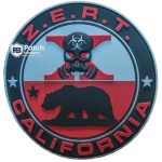 California Skull PVC Rubber Patch – Custom Durable Badge
