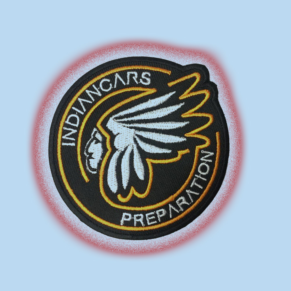Custom Iron-On Name Patch, Indian Cars Preparation Badge