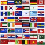 Rectangle Iron-On Flag Patches