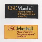 Custom Embroidered Name Bar Patch: Heat Cut Iron-On Text