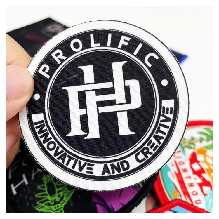 Customizable Clothing Woven Patch Washable Fabric Embroidered Badges