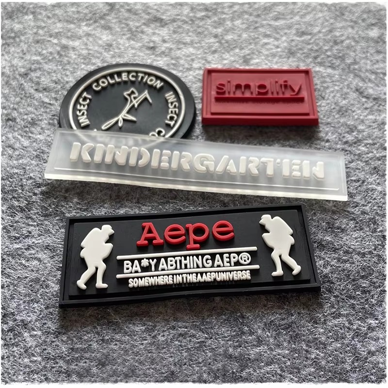 Custom 3D Silicone PVC Patches Labels