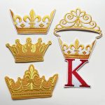 Custom Overlock Embroidery Crown Patch: Personalized Jacket Badge