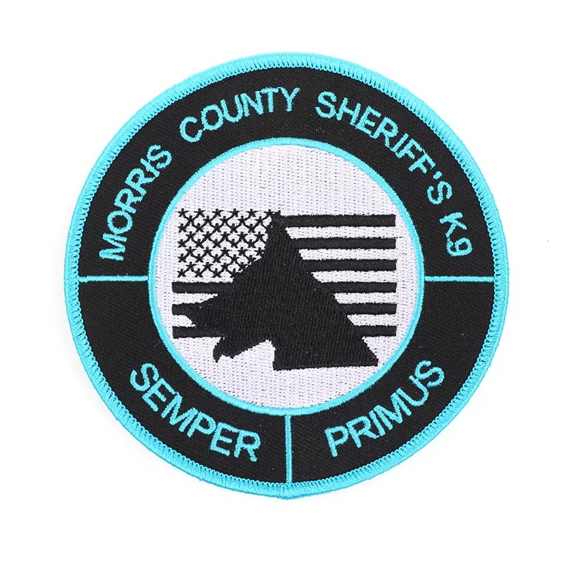 Custom Dog Flag Embroidered Patch – Handmade 3D Iron-On Badge