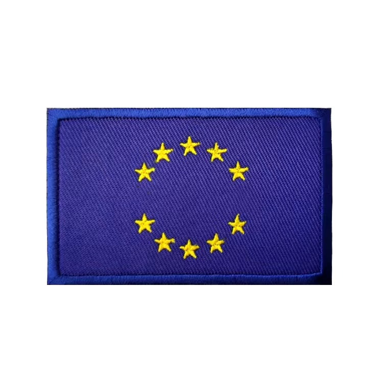 EU Blue Flag Embroidered Patch