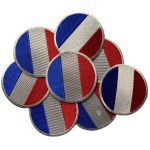 Custom Embroidered Flag Patch – Iron-On Heat Press Badge