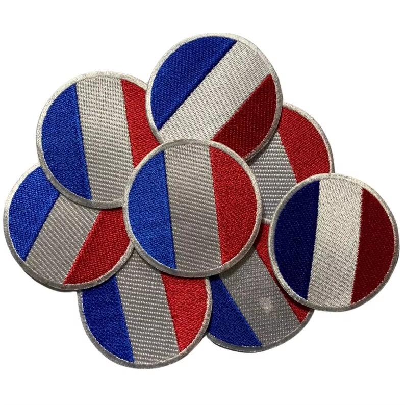 Custom Embroidered Flag Patch – Iron-On Heat Press Badge