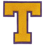 Custom Chenille Name Patches; Alphabet Embroidered Badges for Uniforms