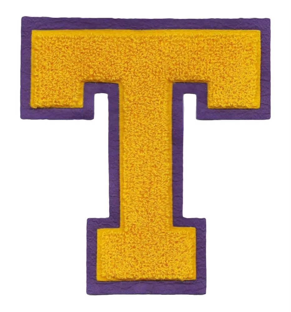 Custom Chenille Name Patches; Alphabet Embroidered Badges for Uniforms