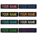 Custom Embroidery Name Patches; Twill Fabric Logo ID Patches