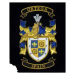 OEM Hand Embroidered Family Crest – Coat of Arms Frame Badges